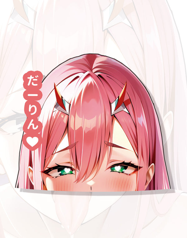 Sticker Peeker - Zero Two