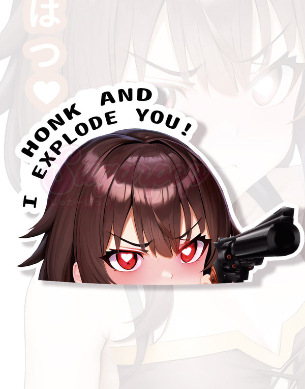 Megumin Sticker Peeker - Explode you