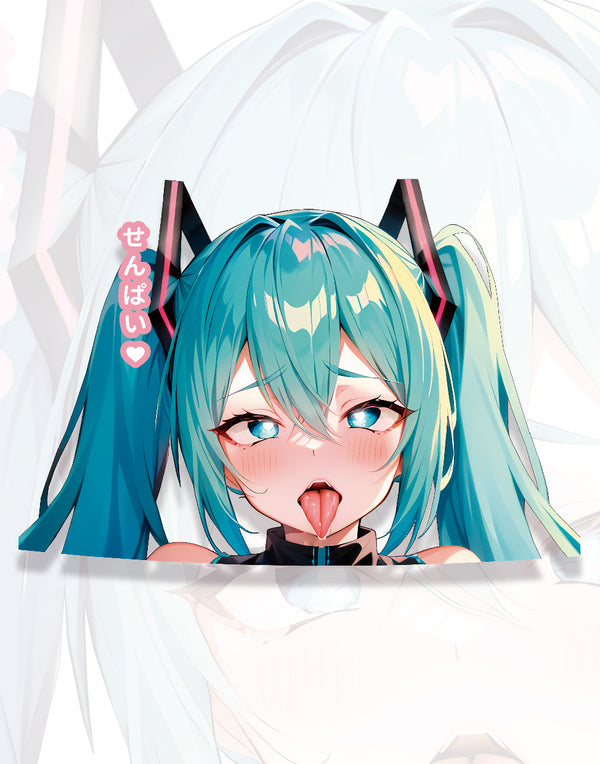 Sticker Peeker Ahegao - Hatsune Miku